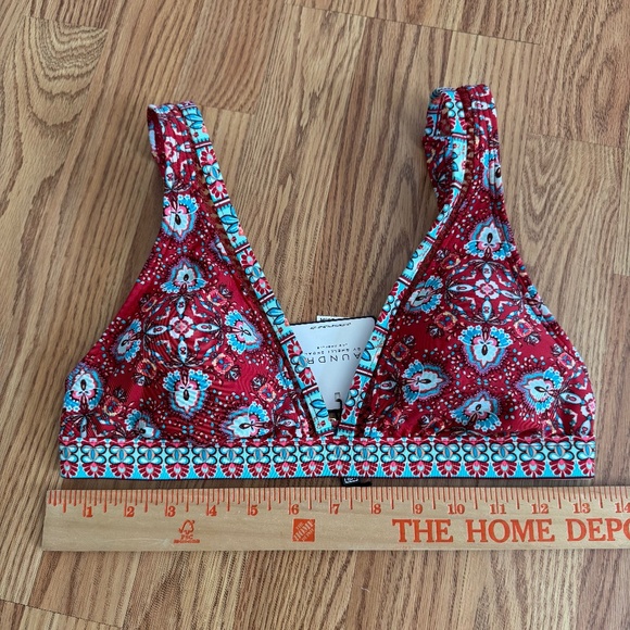 Medallion Pattern Triangle Swim Top - Picture 7 of 7